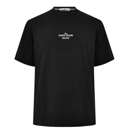 STONE ISLAND ARCHIVO BACK LOGO T-SHIRT BLACK