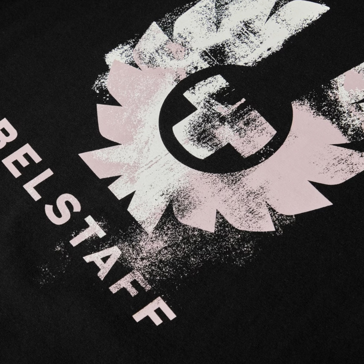 BELSTAFF PHOENIX STAMP LOGO T-SHIRT BLACK PINK