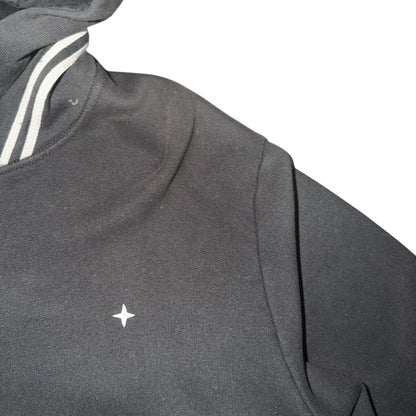 STONE ISLAND STAR EMBROIDERY HOODIE BLACK