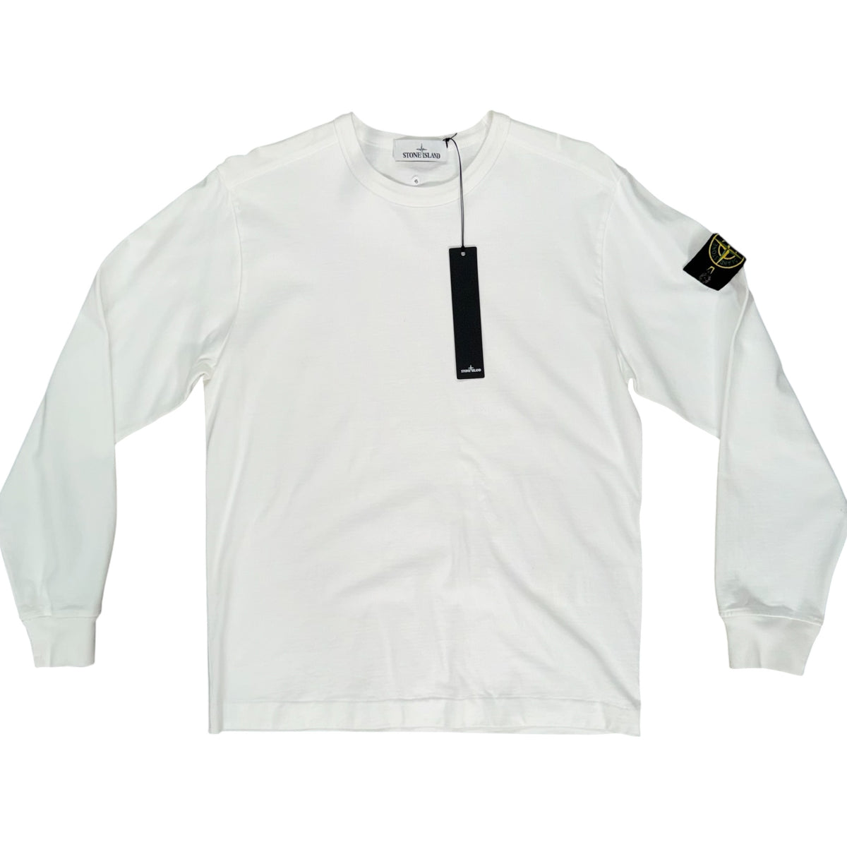 STONE ISLAND LONG SLEEVE TEE WHITE