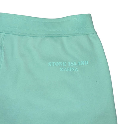 STONE ISLAND MARINA AQUA SWEATSHORTS MINT GREEN