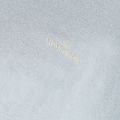 STONE ISLAND SMUDGE COMPASS BACK LOGO T-SHIRT ASH GREY