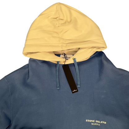 STONE ISLAND MARINA COTTON FLEECE TRACKSUIT BLUE & CREAM
