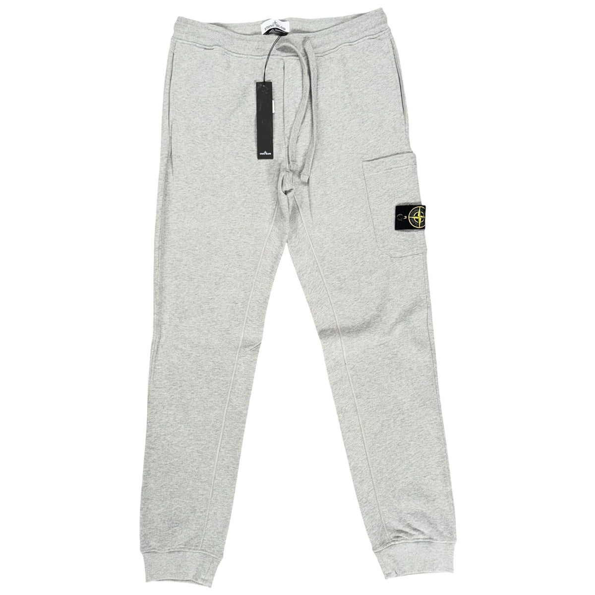 STONE ISLAND COTTON FLEECE TRACKSUIT GREY
