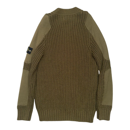 STONE ISLAND KNITTED HEAVY CARDIGAN KHAKI