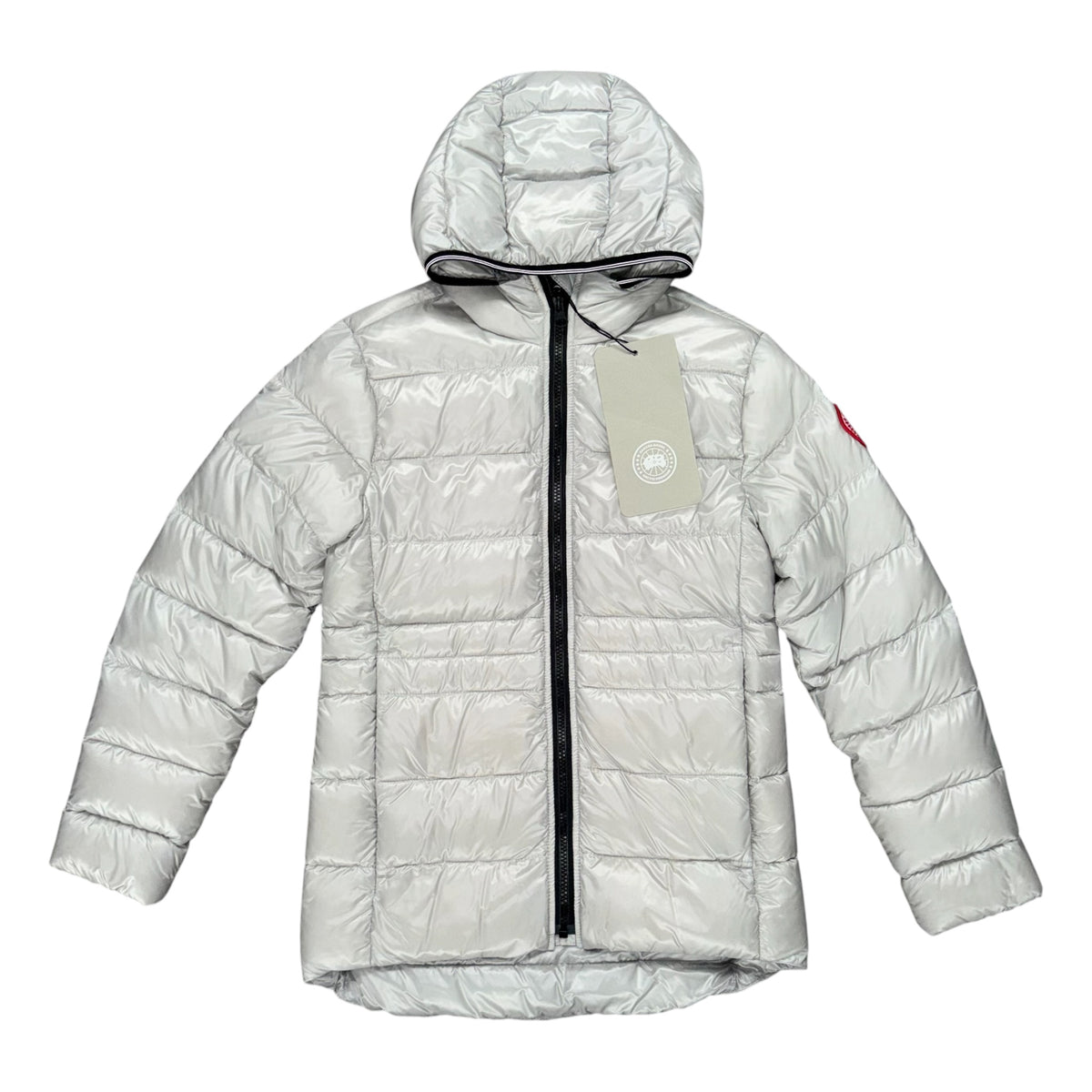 CANADA GOOSE KIDS CROFTON PUFFER JACKET SILVER GREY BIRCH