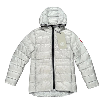 CANADA GOOSE KIDS CROFTON PUFFER JACKET SILVER GREY BIRCH