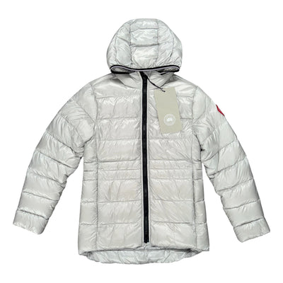 CANADA GOOSE KIDS CROFTON PUFFER JACKET SILVER GREY BIRCH