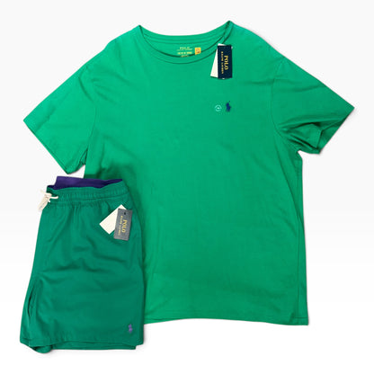 POLO RALPH LAUREN SWIMSET 2PC GREEN/PURPLE