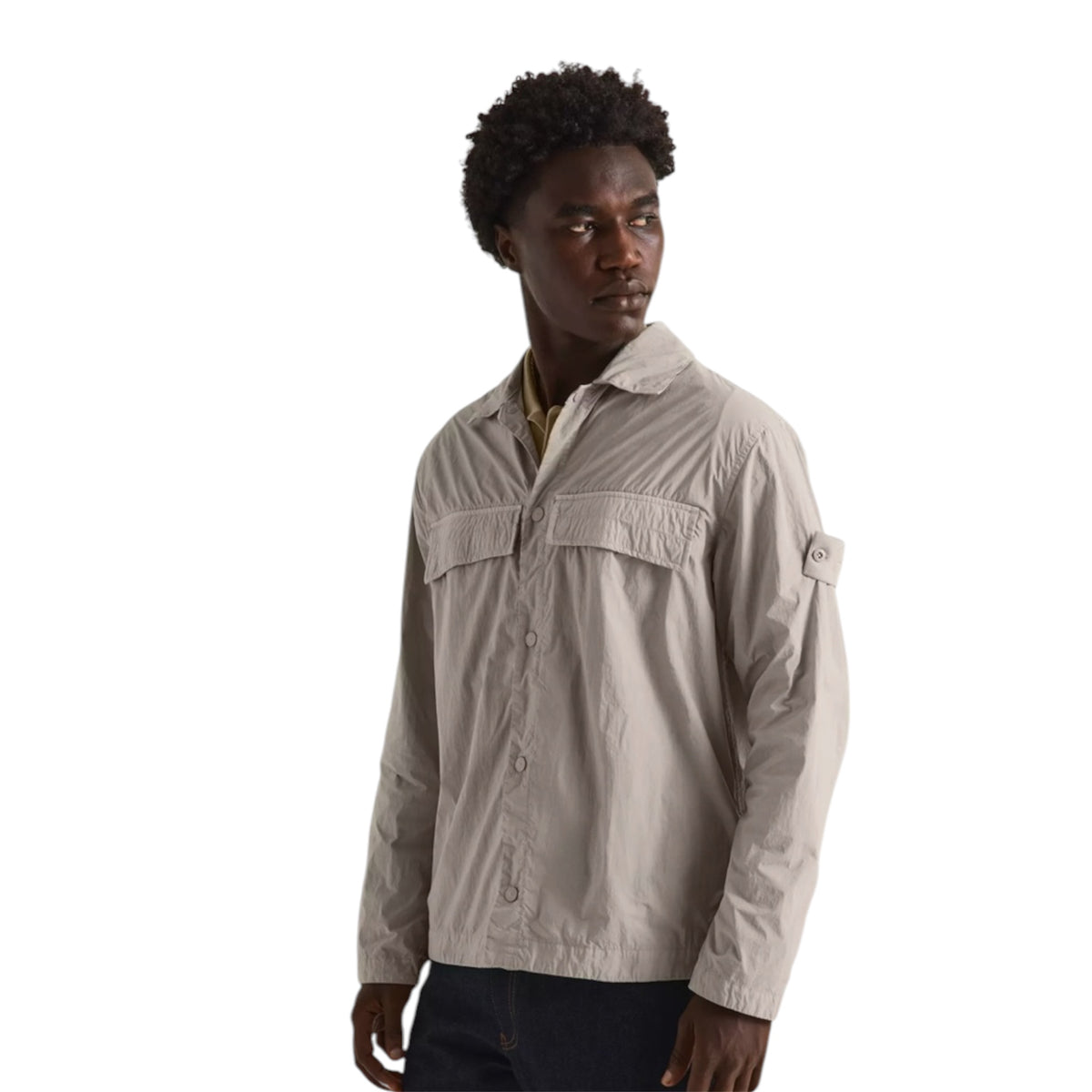 STONE ISLAND GHOST OVERSHIRT BEIGE