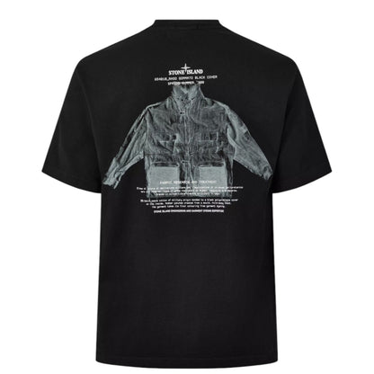 STONE ISLAND ARCHIVO BACK LOGO T-SHIRT BLACK