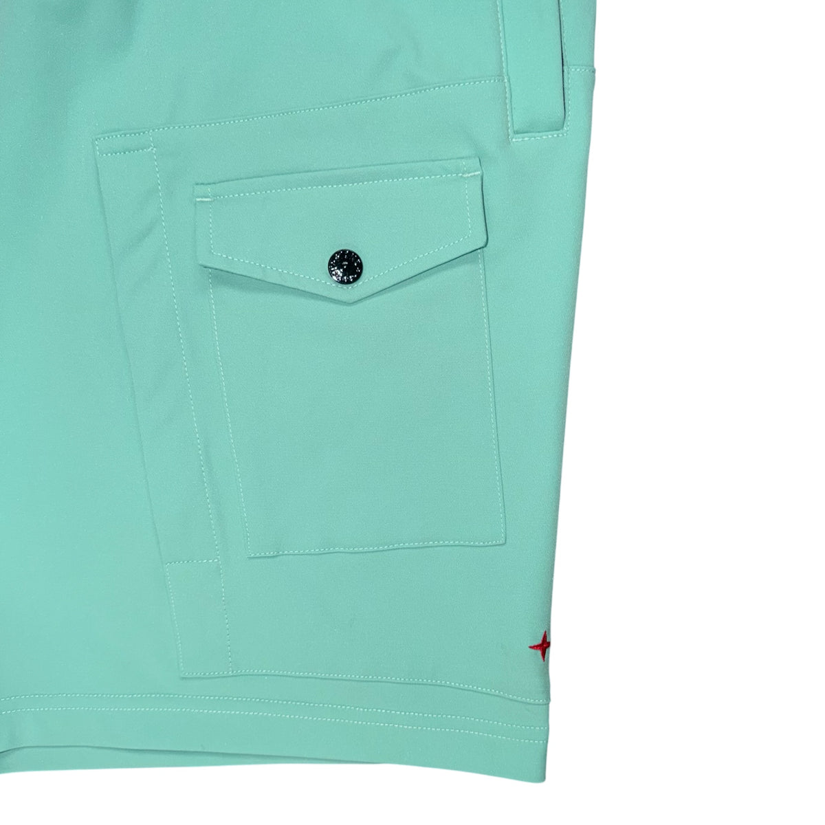STONE ISLAND MARINA AQUA CARGO SHORTS MINT GREEN