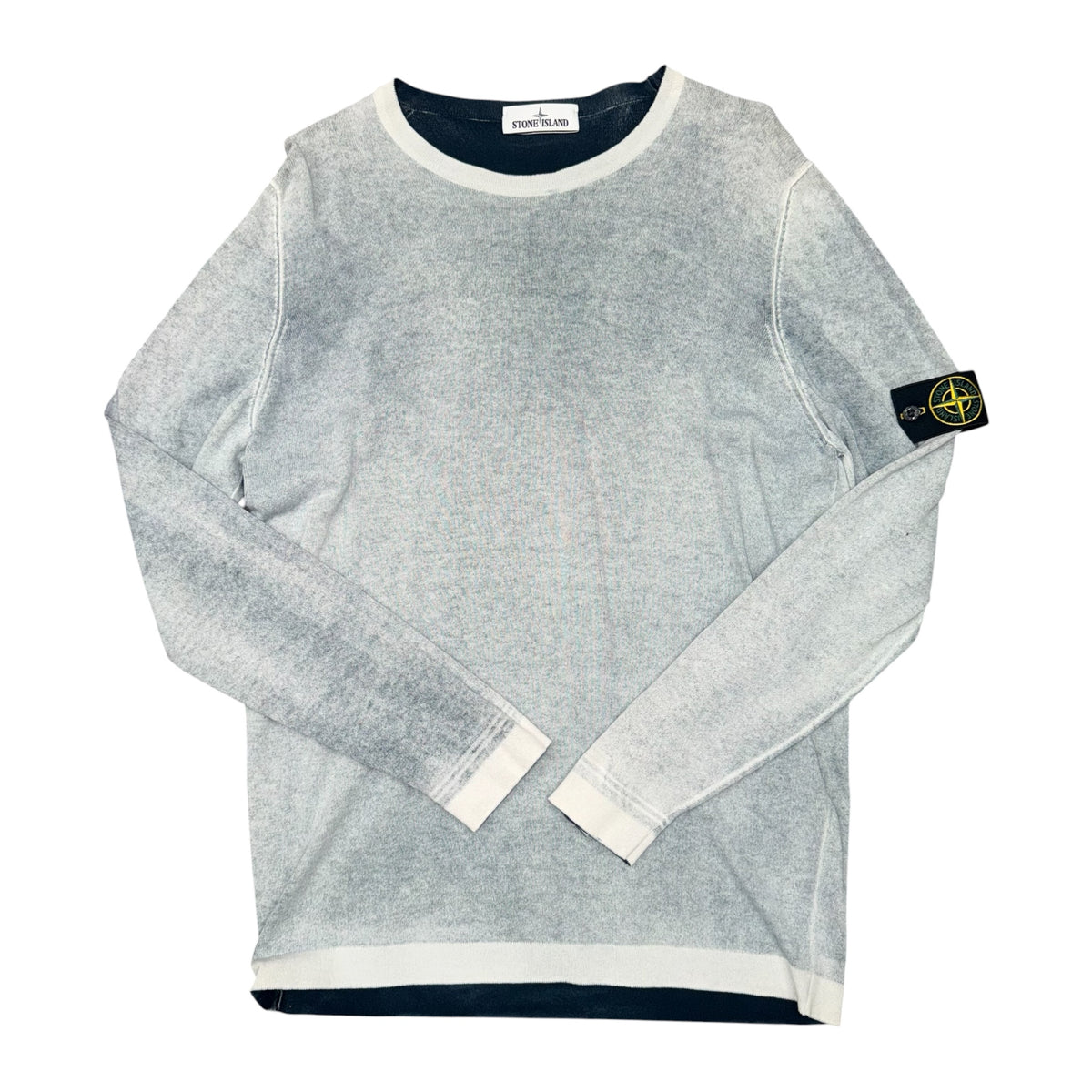 STONE ISLAND KNITTED SWEATER LIGHT GREY