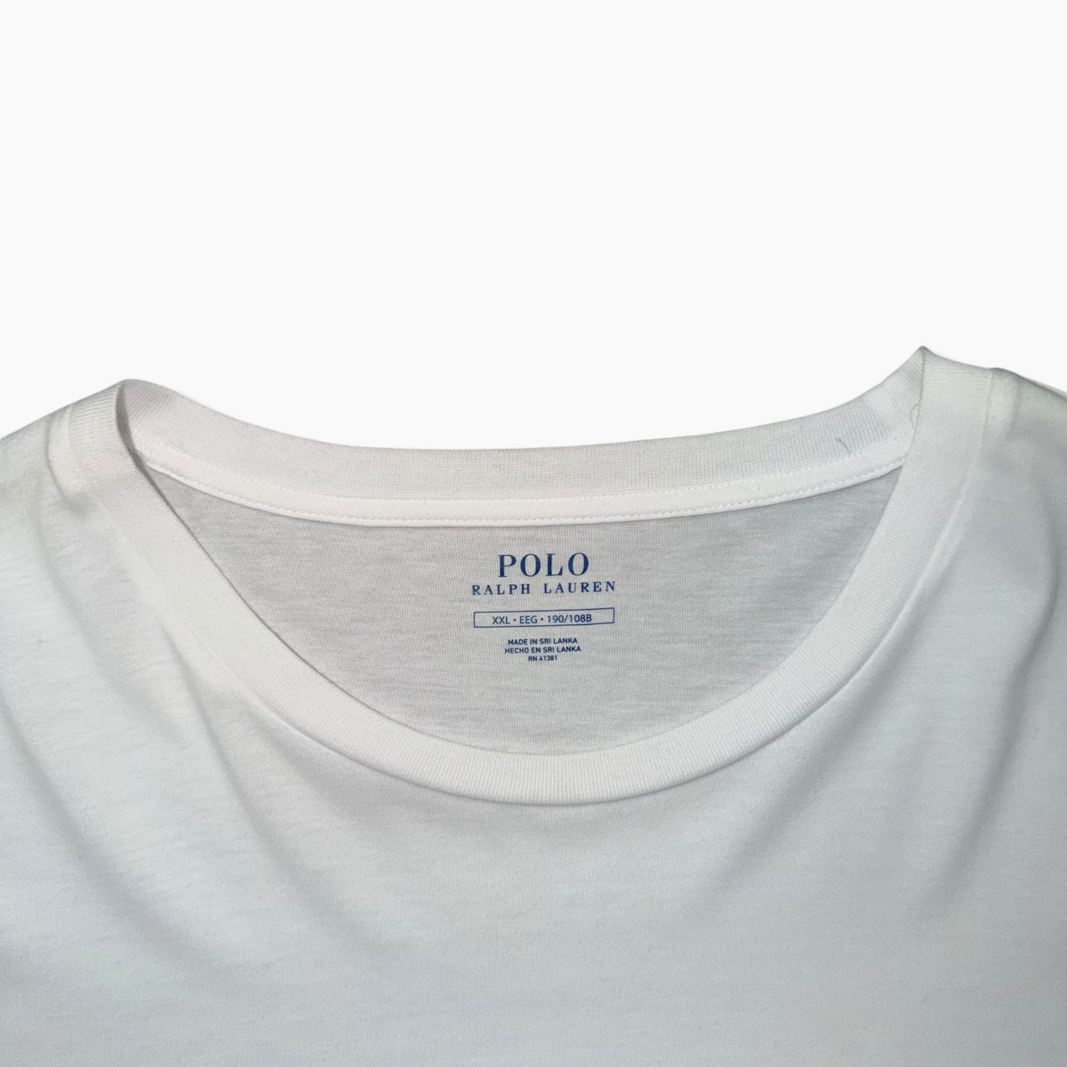POLO RALPH LAUREN COTTON CREWNECK TEE WHITE
