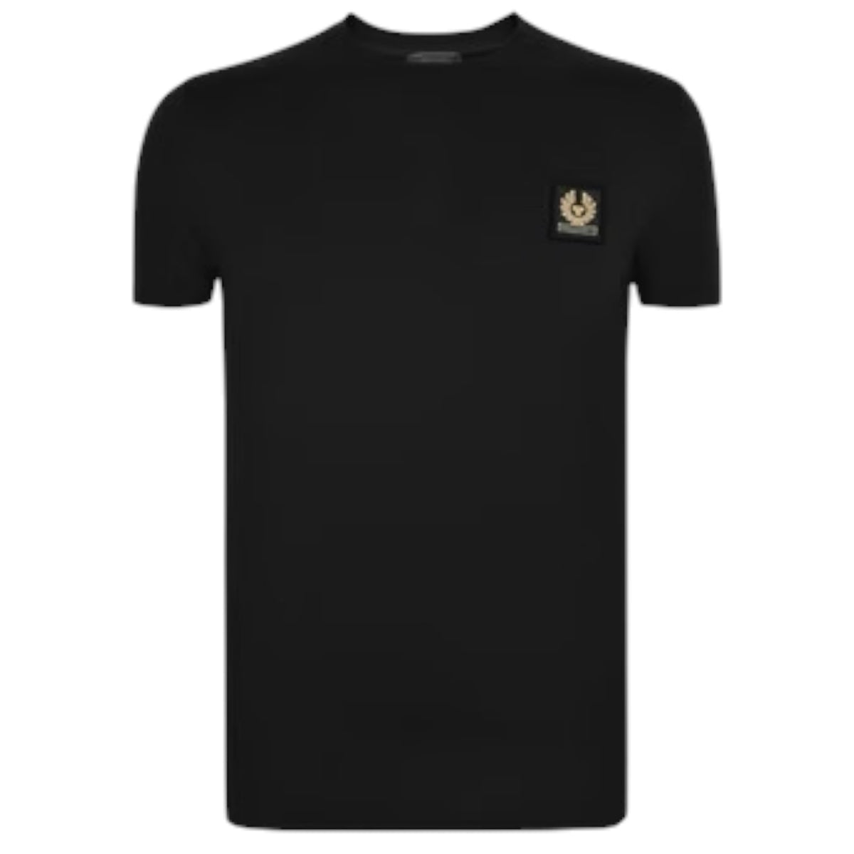BELSTAFF PHOENIX PATCH LOGO T-SHIRT STONE BLACK