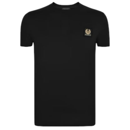 BELSTAFF PHOENIX PATCH LOGO T-SHIRT STONE BLACK