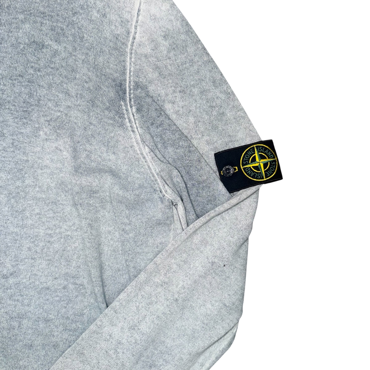 STONE ISLAND KNITTED SWEATER LIGHT GREY