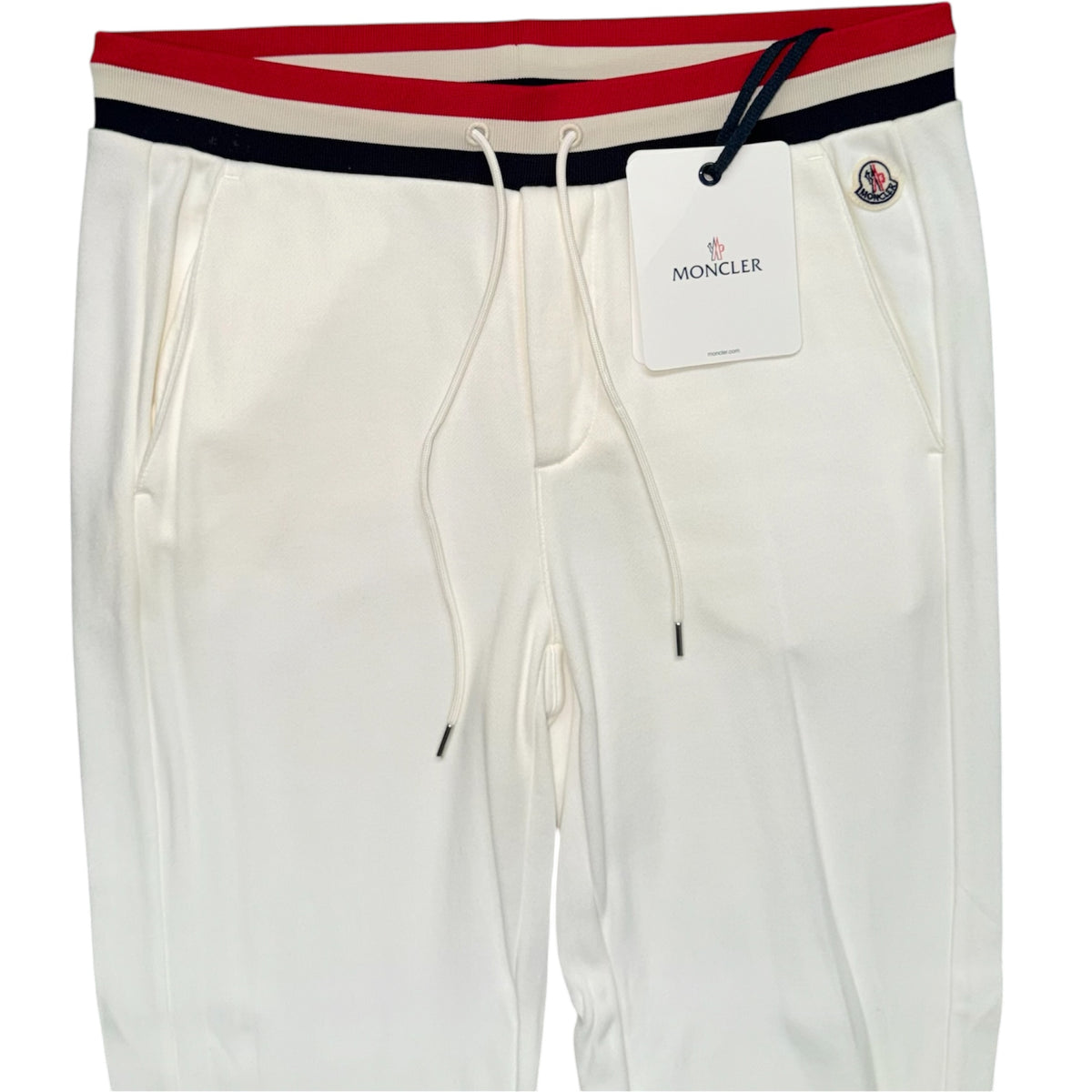 MONCLER PANTALONE JOGGERS WHITE