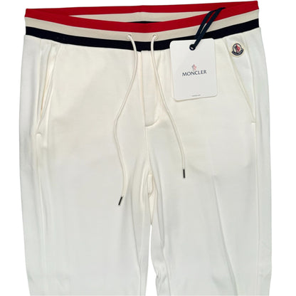 MONCLER PANTALONE JOGGERS WHITE