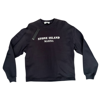 STONE ISLAND MARINA CREWNECK NAVY