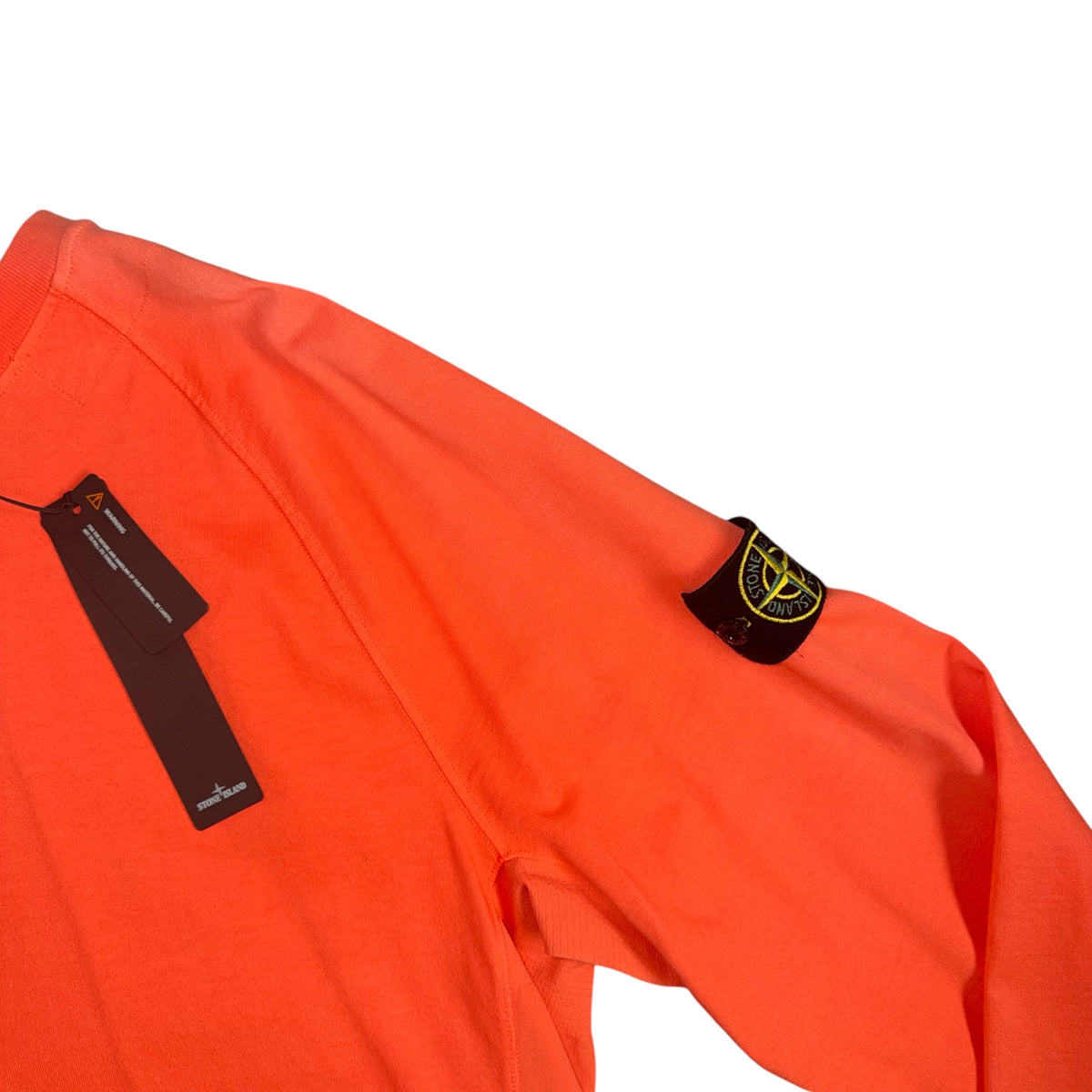 STONE ISLAND 40TH ANNIVERSARY COLLECTION CREWNECK SWEATSHIRT ORANGE