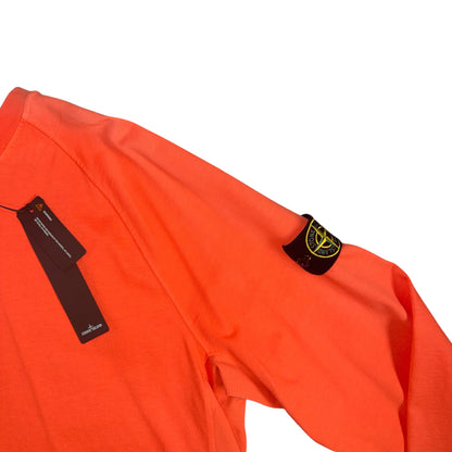 STONE ISLAND 40TH ANNIVERSARY COLLECTION CREWNECK SWEATSHIRT ORANGE
