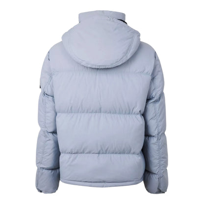 STONE ISLAND CORDURA HOODED PUFFER JACKET ASH GREY