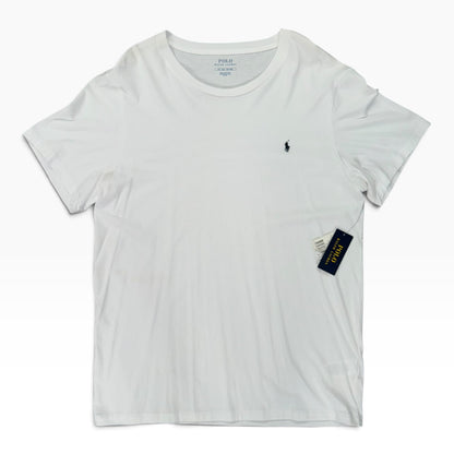 POLO RALPH LAUREN COTTON CREWNECK TEE WHITE