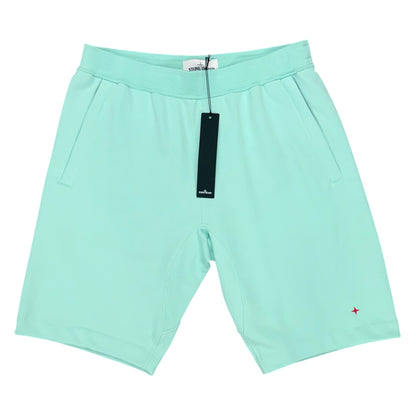 STONE ISLAND MARINA AQUA SWEATSHORTS MINT GREEN