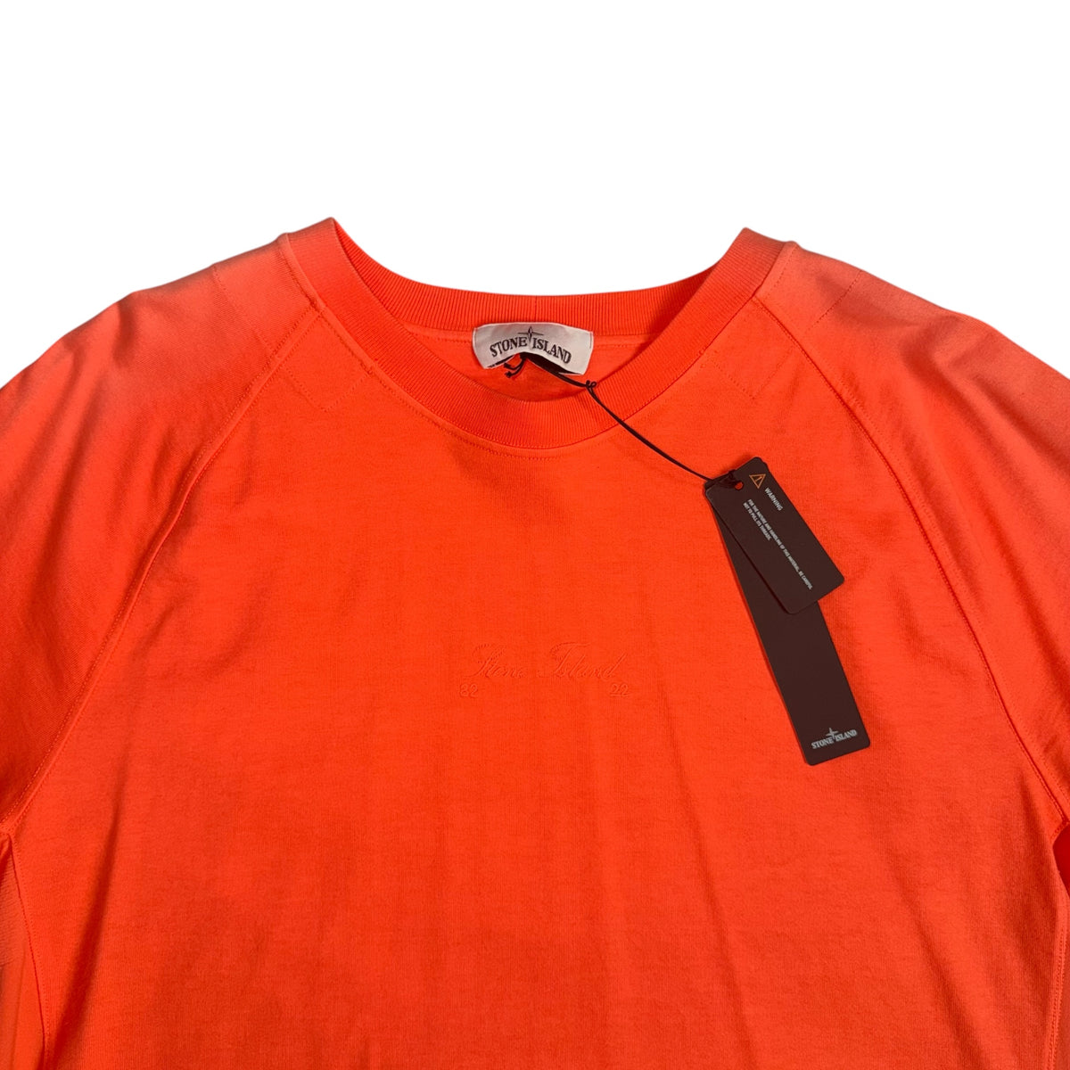 STONE ISLAND 40TH ANNIVERSARY COLLECTION CREWNECK SWEATSHIRT ORANGE