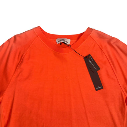 STONE ISLAND 40TH ANNIVERSARY COLLECTION CREWNECK SWEATSHIRT ORANGE