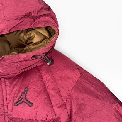 JORDAN ESSENTIAL MENS POLY PUFFER JACKET BURGANDY