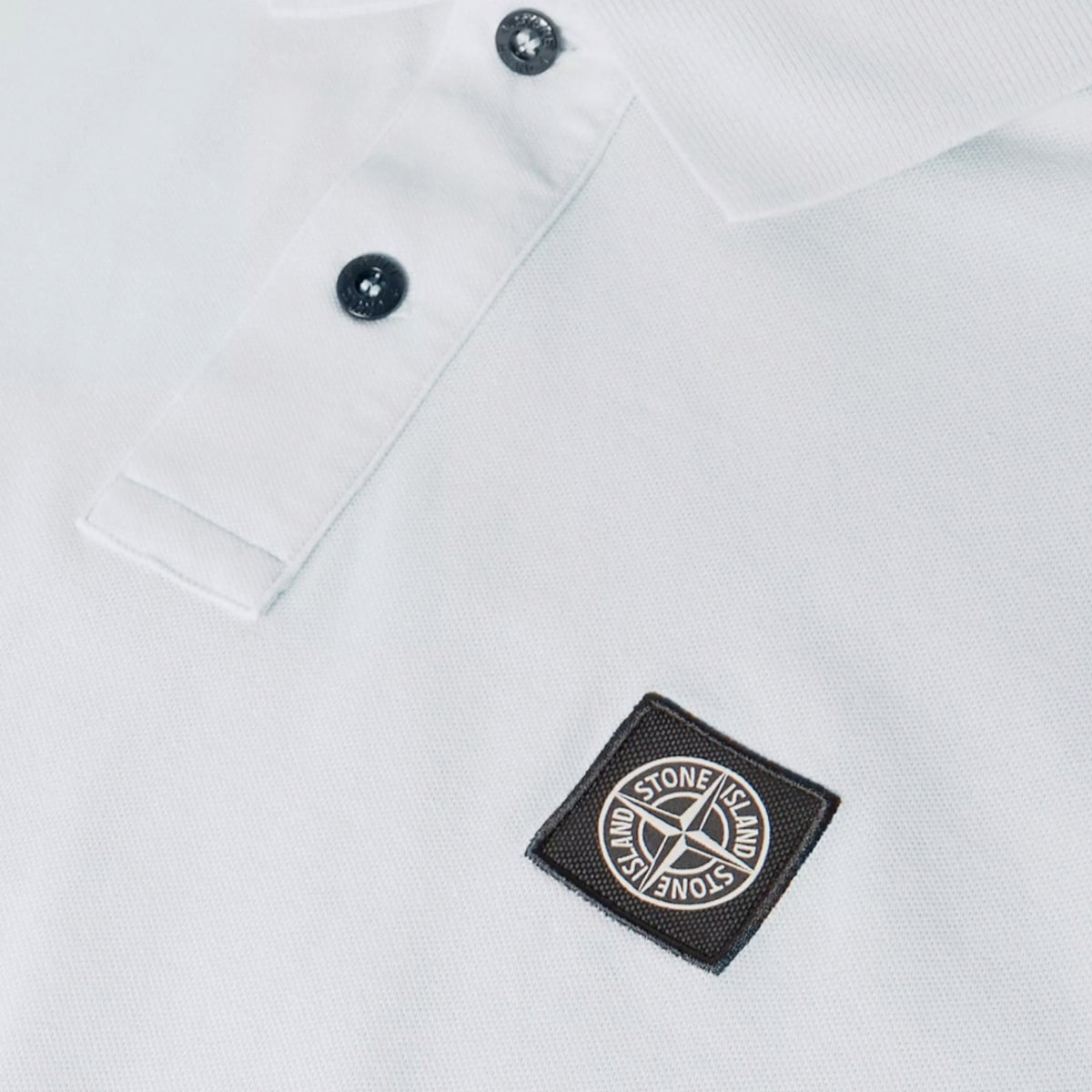 STONE ISLAND PATCH LOGO POLO SHIRT SKY BLUE