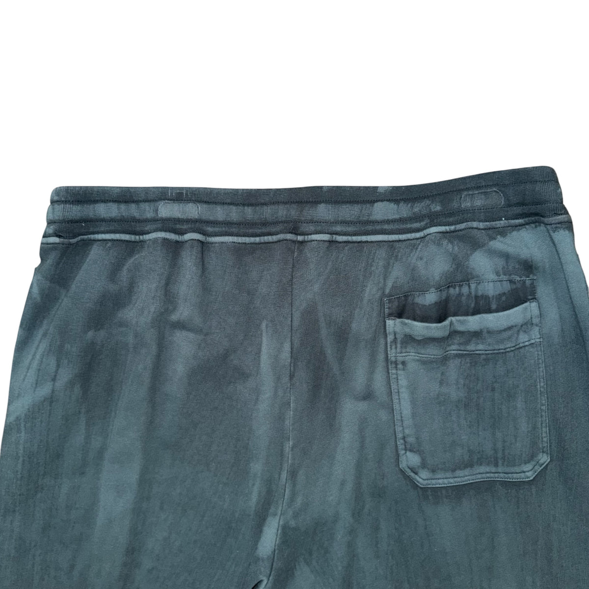 STONE ISLAND COTTON FLEECE GARMENT DYED SWEATPANTS DARK BLUE