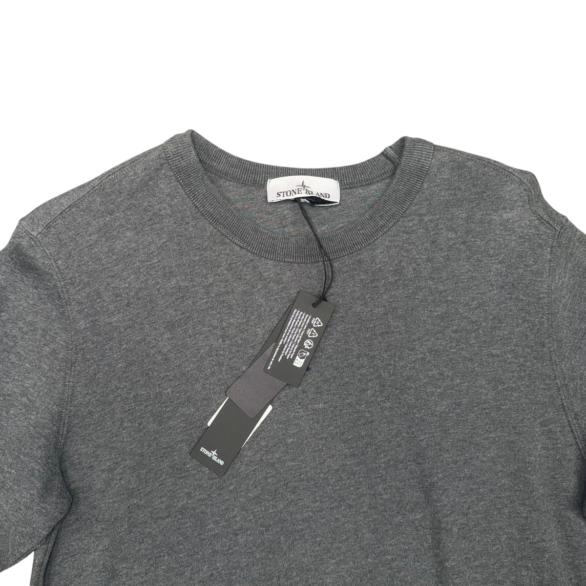 STONE ISLAND CREWNECK SWEATSHIRT DARK GREY